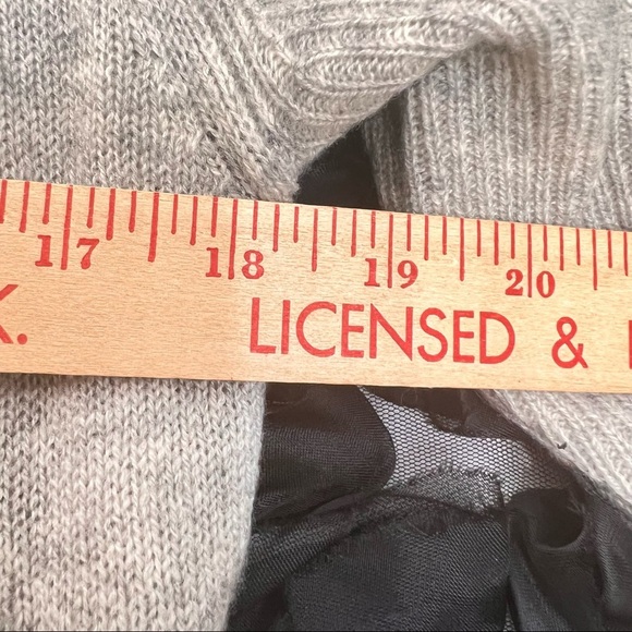 Kenar 100% 2 Ply Cashmere Open Front Waterfall Cardigan Soft Gray sz M Luxury - Picture 7 of 9